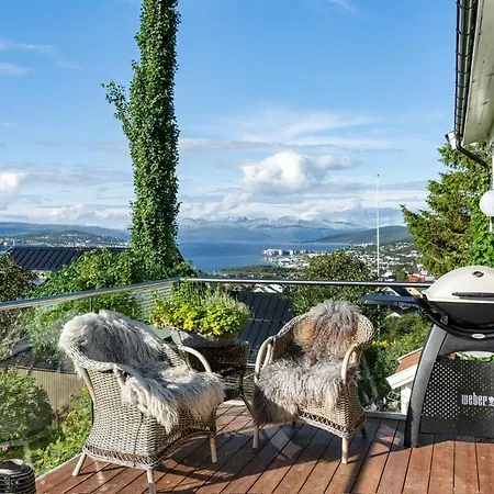 فيلة Exclusive With Spectacular Views And Jacuzzi ترومسو